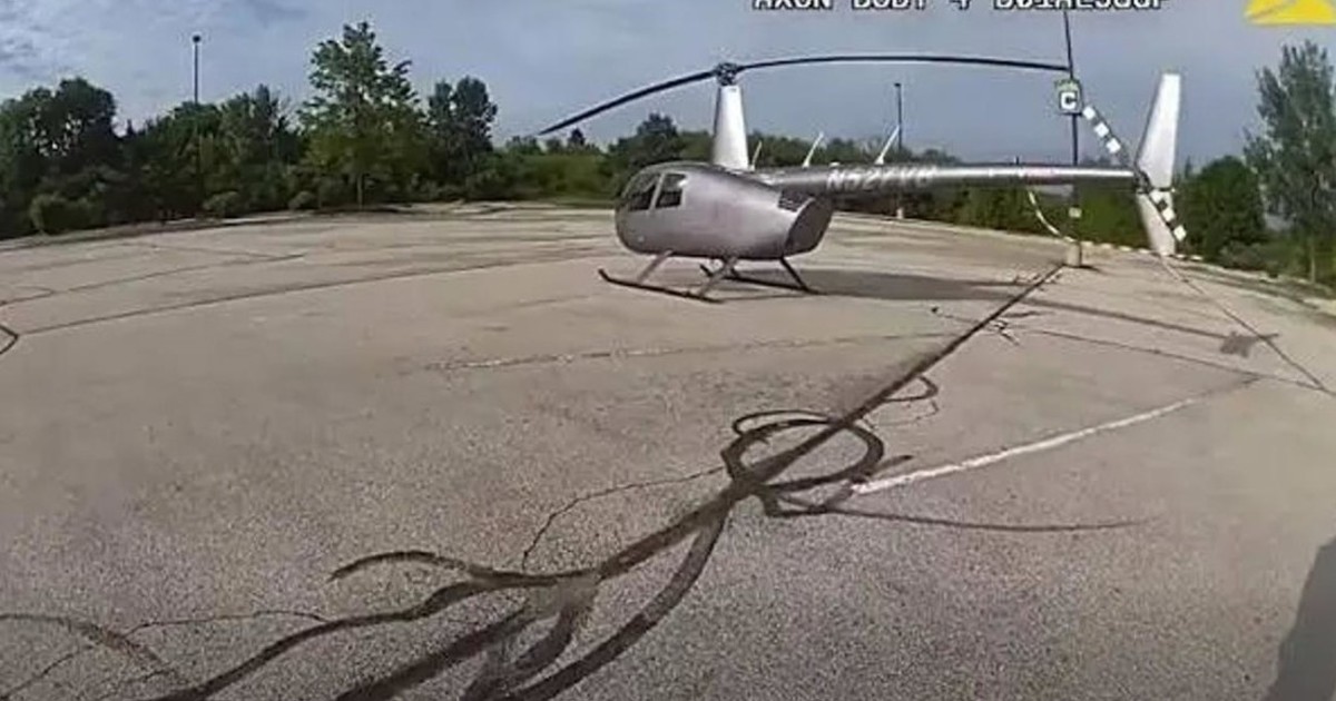 Jubilado argentino fue al supermercado en helicóptero para esquivar el tránsito