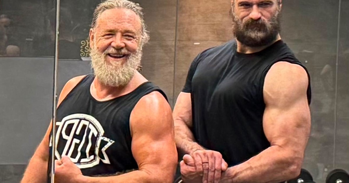 Russell Crowe se entrena con una estrella de la WWE para su nueva película
