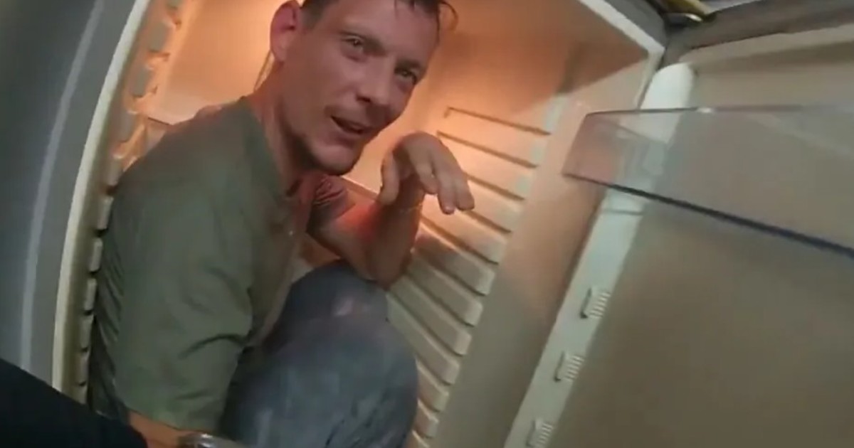 Insólito: se metió en un freezer para escapar de la policía, pero lo encontraron