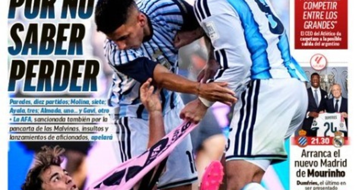 La prensa española e inglesa, lapidaria con la Selección Argentina tras las sanciones de la FIFA