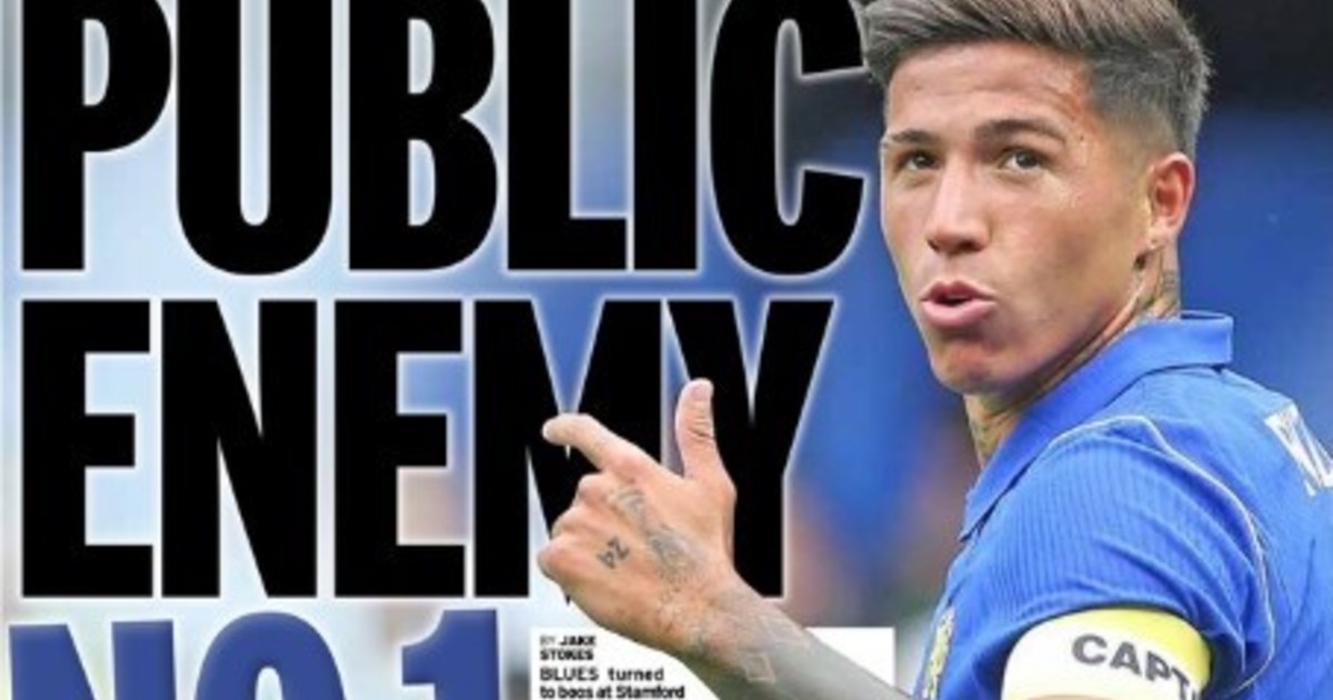 Enzo Fernández volvió al Chelsea y la prensa inglesa lo destrozó: los silbidos en Stamford Bridge