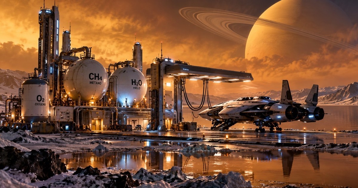 Titán, la luna helada de Saturno, podría convertirse en la estación de servicio del sistema solar