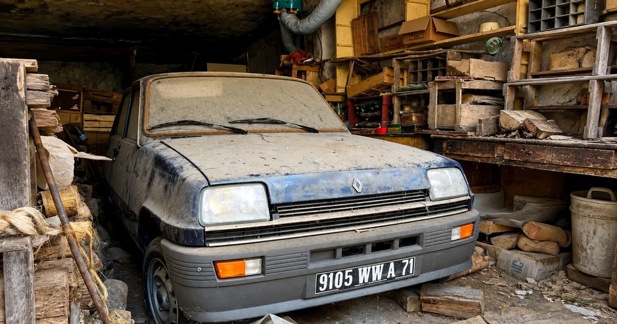 Un Renault 5 guardado por 44 años: la historia de un auto que nunca se usó