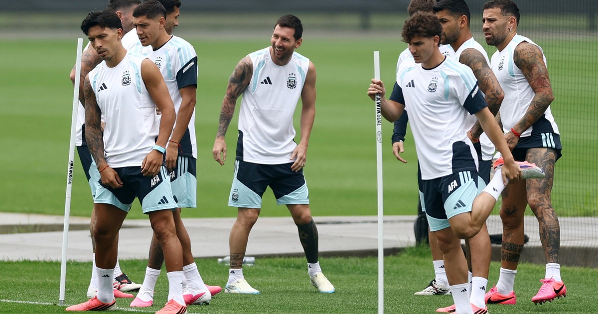Tormenta eléctrica demoró el último entrenamiento de Argentina antes de la final