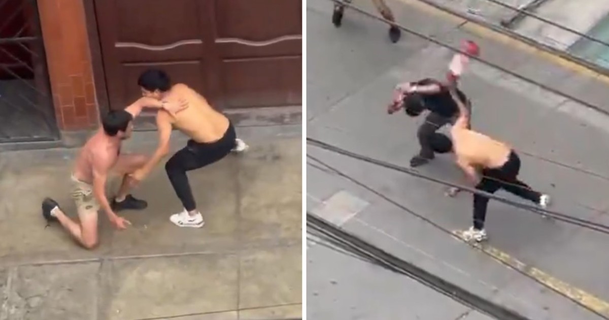 De un choque a una batalla campal: la pelea que se descontroló en plena calle