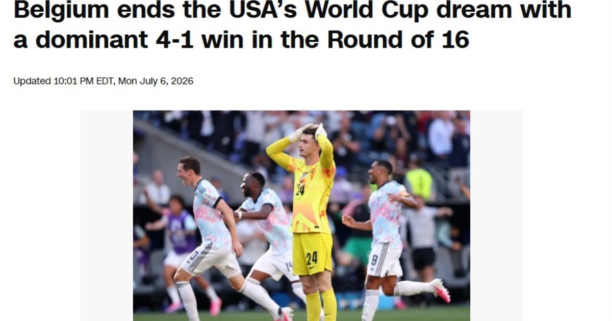 Goleada histórica: medios internacionales reaccionan a la eliminación de Estados Unidos en el Mundial 2026
