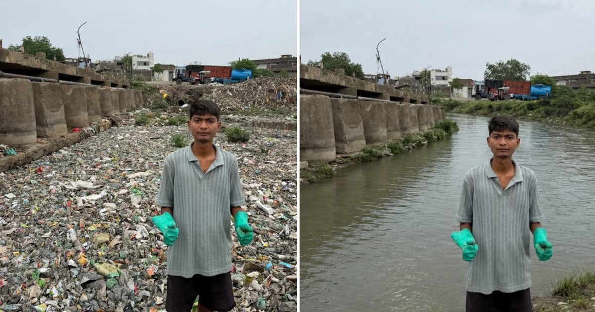 De basurero a río limpio: la cruzada solitaria de un joven que recuperó un curso de agua