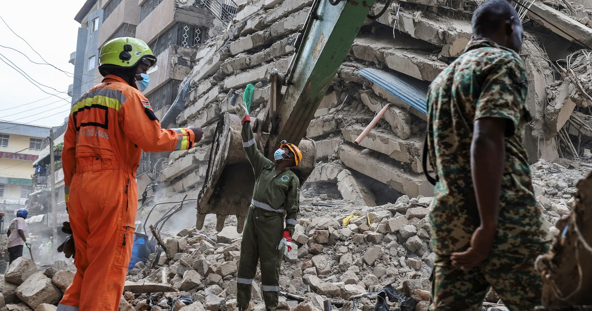 Derrumbe en Nairobi: un edificio en construcción colapsó y hay siete personas desaparecidas