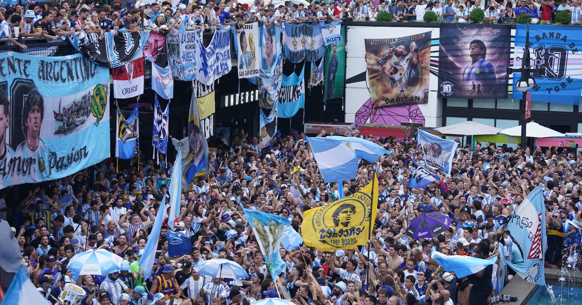 Banderazo argentino en Atlanta: fiesta, color y algunos incidentes entre hinchas
