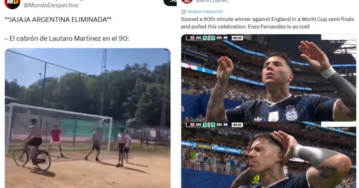 Redes explotan con memes tras el triunfo agónico de Argentina ante Inglaterra