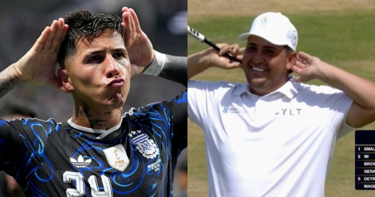 Golfista argentino homenajeó a Enzo Fernández en el Abierto Británico