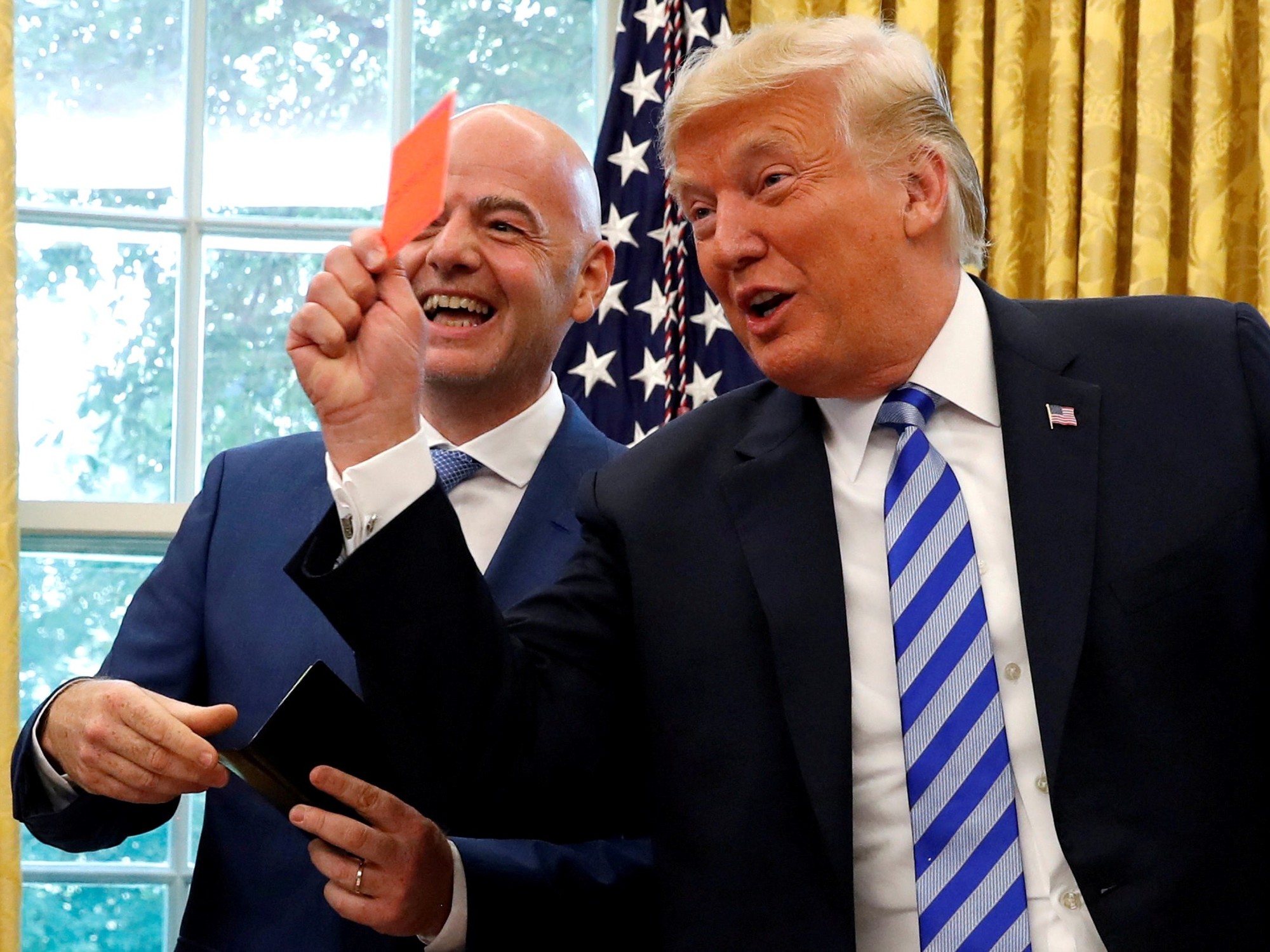 Trump celebra el fallo de la FIFA que dejó sin efecto la expulsión de Balogun