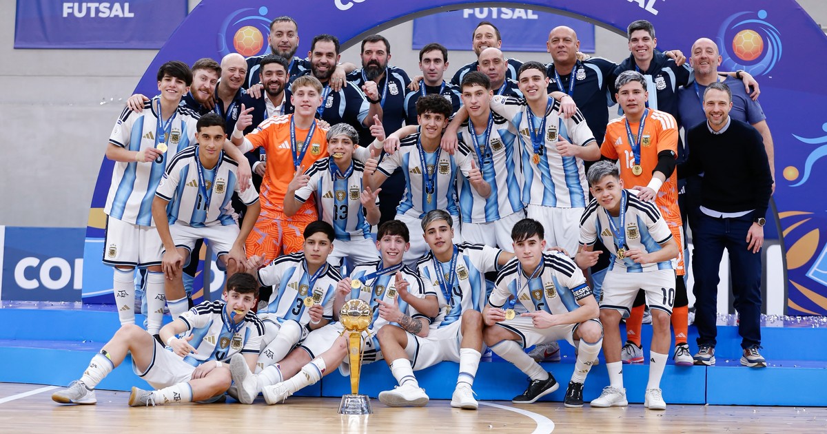 Argentina se consagra tricampeón del Sudamericano Sub 17 de futsal tras vencer a Brasil en un final de infarto