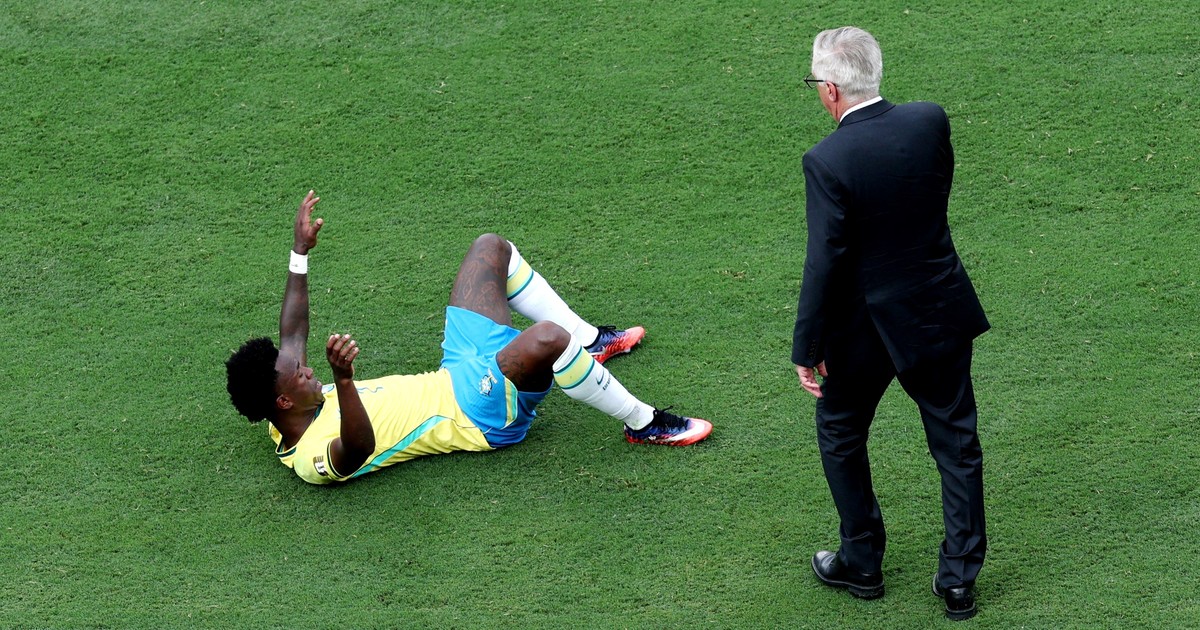 Ancelotti, tras la eliminación de Brasil: por qué Vinicius no pateó el penal fallado ante Noruega